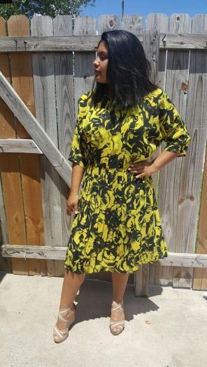 Yellow Black willys influence dress