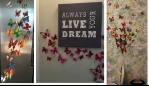 Rainbow 12 Pcs butterflies home decor