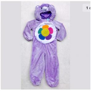 Purple "Harmony" CARE BEAR Costume 3T-4T