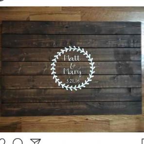 Upcycled guestbook