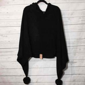 Black poncho new with tags