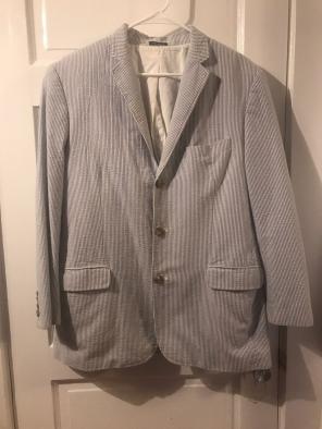 J Crew Seersucker Jacket