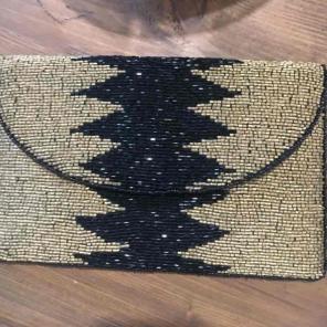 Gold & Black clutch