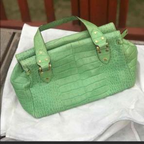 Authentic Vintage crocodile embossed bag