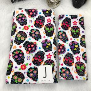 Sugar Skull Day Of The Dead Bath Towels