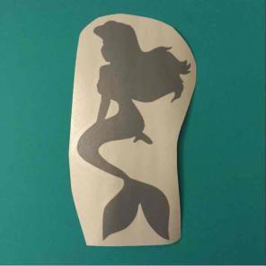 Gray Ariel Mermaid Decal