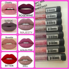 8pc Mix Madly Matte Liquid Lipsticks New