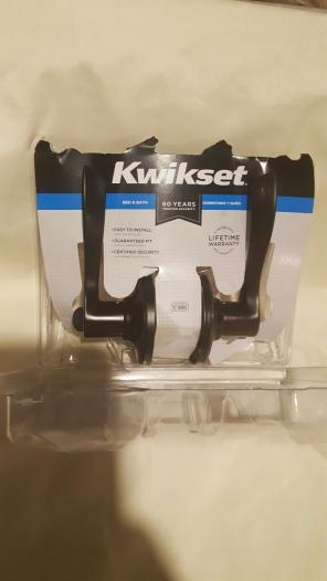 Kwikset interior door handle w/lock