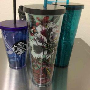 Nature themed Starbucks cup
