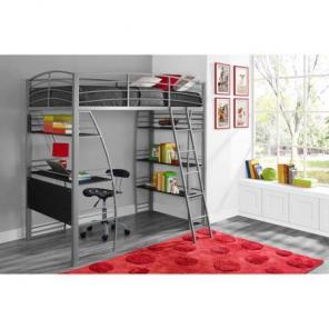 Dorel DHP Studio Twin Metal Loft Bed