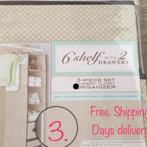 Storage organizer six shelves