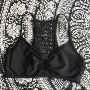 black bikini top