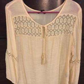 Yellow Peasant Blouse