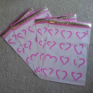 (20) 10x13 heart polymailer