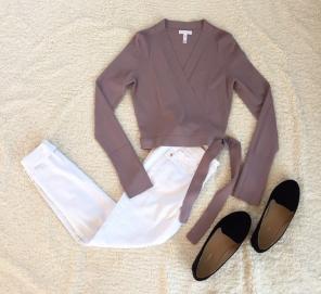 nwot • leith wrap top