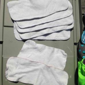 7 GUC Hemp Cloth Diaper Inserts