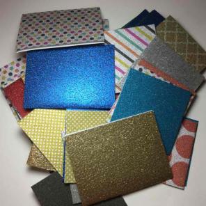 Huge lot variety glitter thank you cards