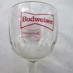 Vintage 16oz Budweiser Thumbprint Goblet