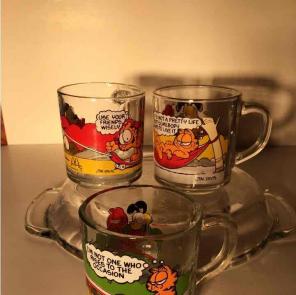 3 1978 Garfield Mugs Funny