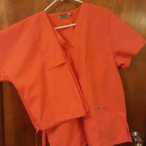 Orange scrubs