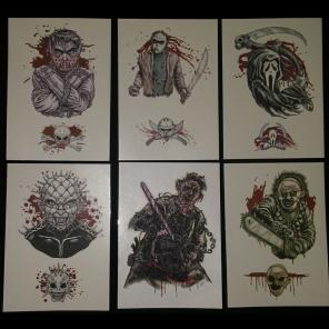 Horror Movie Inspired Temp. Tattoos