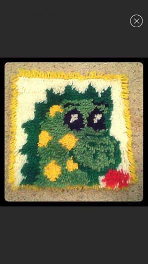 Completed Dragon Latchhook