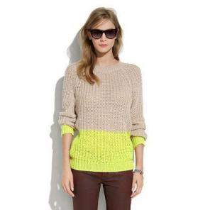Madewell Colorblock Sweater