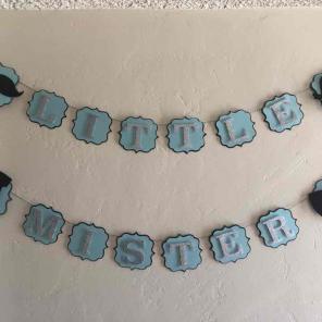 Little mister | baby shower banner