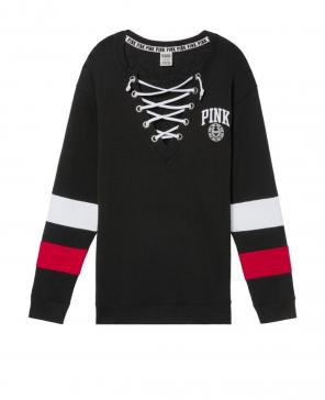 NEW VS PINK CAMPUS CREW PULLOVER
