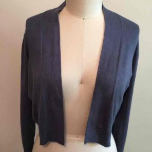 Cunthia Rowley grey blue bolero cardigan