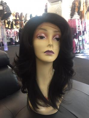 Wig Human Blend Swisslace Lacefront Long