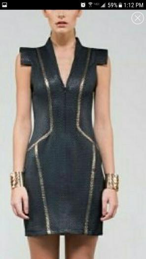 LUMIER BY BARIANO Deep V dress S