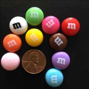 M & M Flatback Resin Cabochon Embellish
