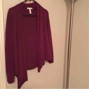 Burgundy cardigan