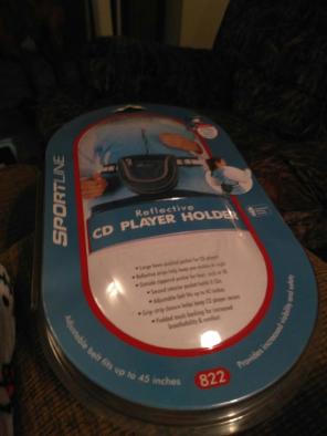 Reflective cd player holder