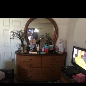 Marble Bedroom Dresser Set