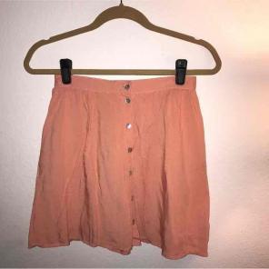 Forever 21 Peach Button Skirt