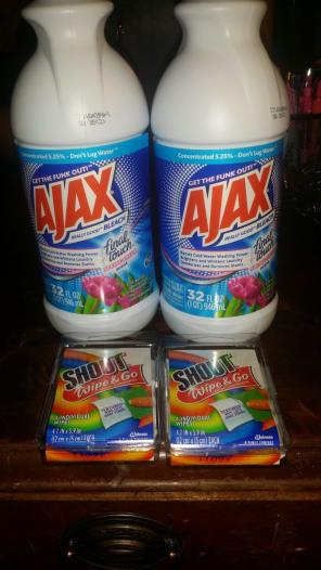 Ajax laundry bleach bundle