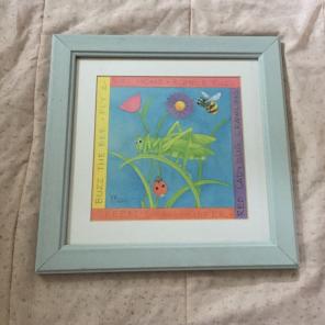 Framed Grasshopper Picture