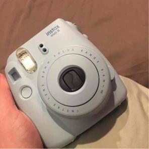 Instax mini 8 Polaroid light blue