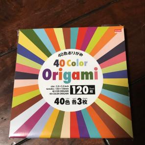 40 Color Origami - 120 Sheets paper art