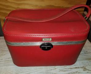 1960's Amelia Earhart Red Train Case