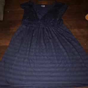 Navy swimsuit coverup
