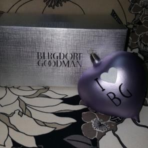 Bergdorf Goodman purple Heart ornament