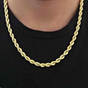 Gold chain 14k gold rope chain 20in 6mm