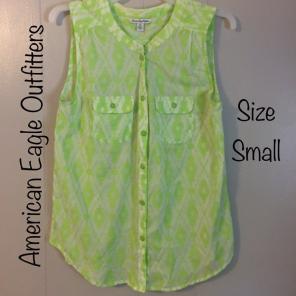 AEO Sleeveless Ikat Top
