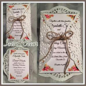 Vintage/Rustic wedding invitations