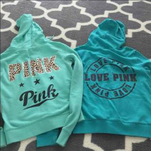 Pink Full Zip size small ~~1hour sale~~