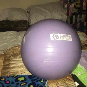 Purple yoga ball