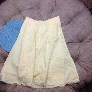 Eddie Bauer 8P Skirt Peasant Yellow